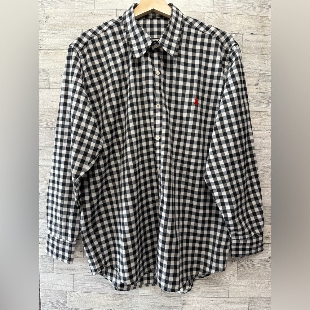 Black and White Checkered Men's Shirt